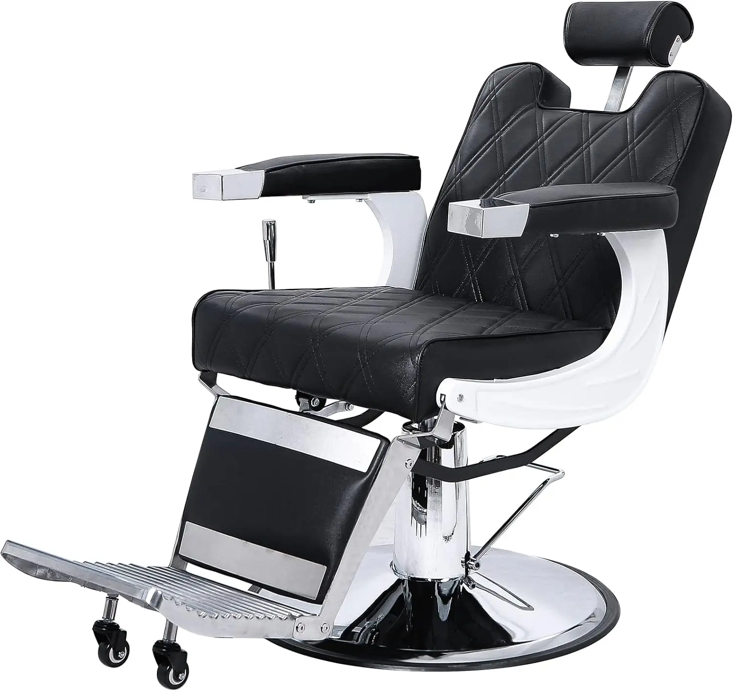Vintage Barber Chair Heavy Duty Professional Salon Chair for Hair Stylist Reclining All Purpose Chair Hydraulic Barbershop