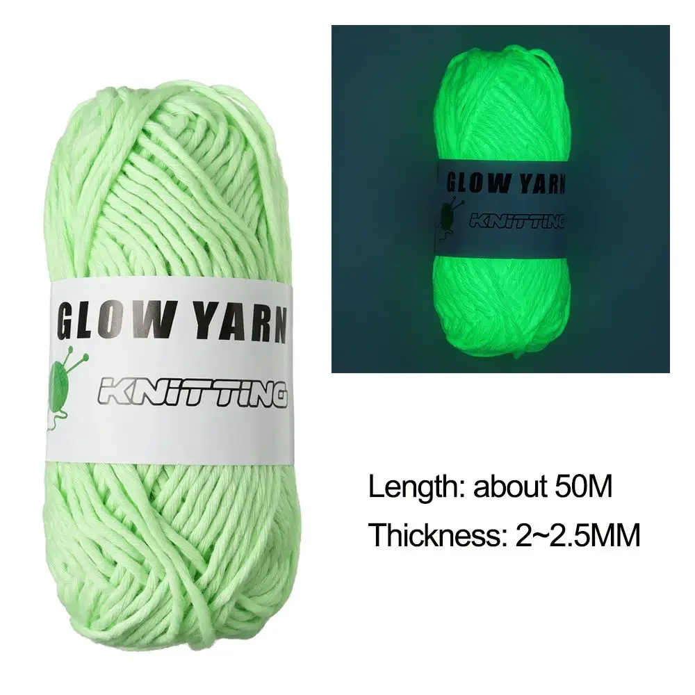 Polyester Glow in Dark Yarn for Knitting and Crafting
