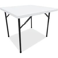 ALEPT36SW 36 in  36 in  29.25 in  Square Plastic Folding Table  White 1