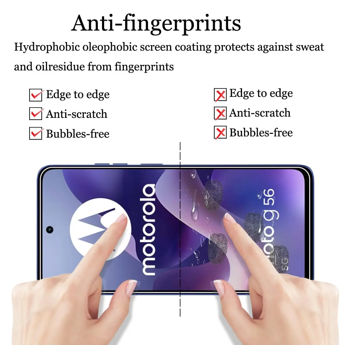 Ultra Clear 9H Tempered Glass Screen Protector - 6.72 Anti-Scratch, Case-Friendly