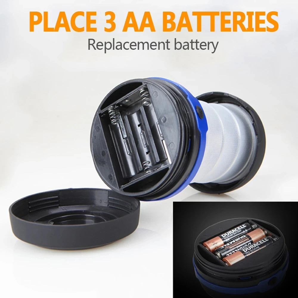 Camping light Camping lamp Portable lanterns Camping lantern Emergency lights New Telescopic Foldable LED Camping Light Portable Tent Light Night Emergency Camping Lantern Use AA Battery
