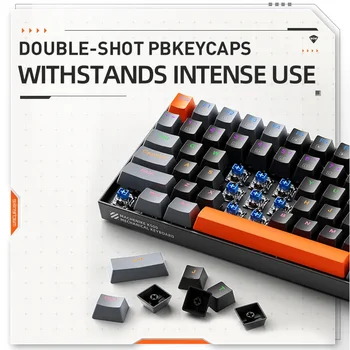 Machenike K500A-B84 Mechanische Tastatur 75% TKL Hot-Swap-fähig Kabelgebundene Gaming-Tastatur mit 6-Farben Hintergrundbeleuchtung, 84 Tasten für PC-Spieler Laptop