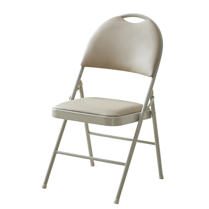 Trendy Upholstered Dining Chairs Vintage Beige Luxury Nordic Dining Chairs Modern Foldable Muebles De Cocina Home Furniture