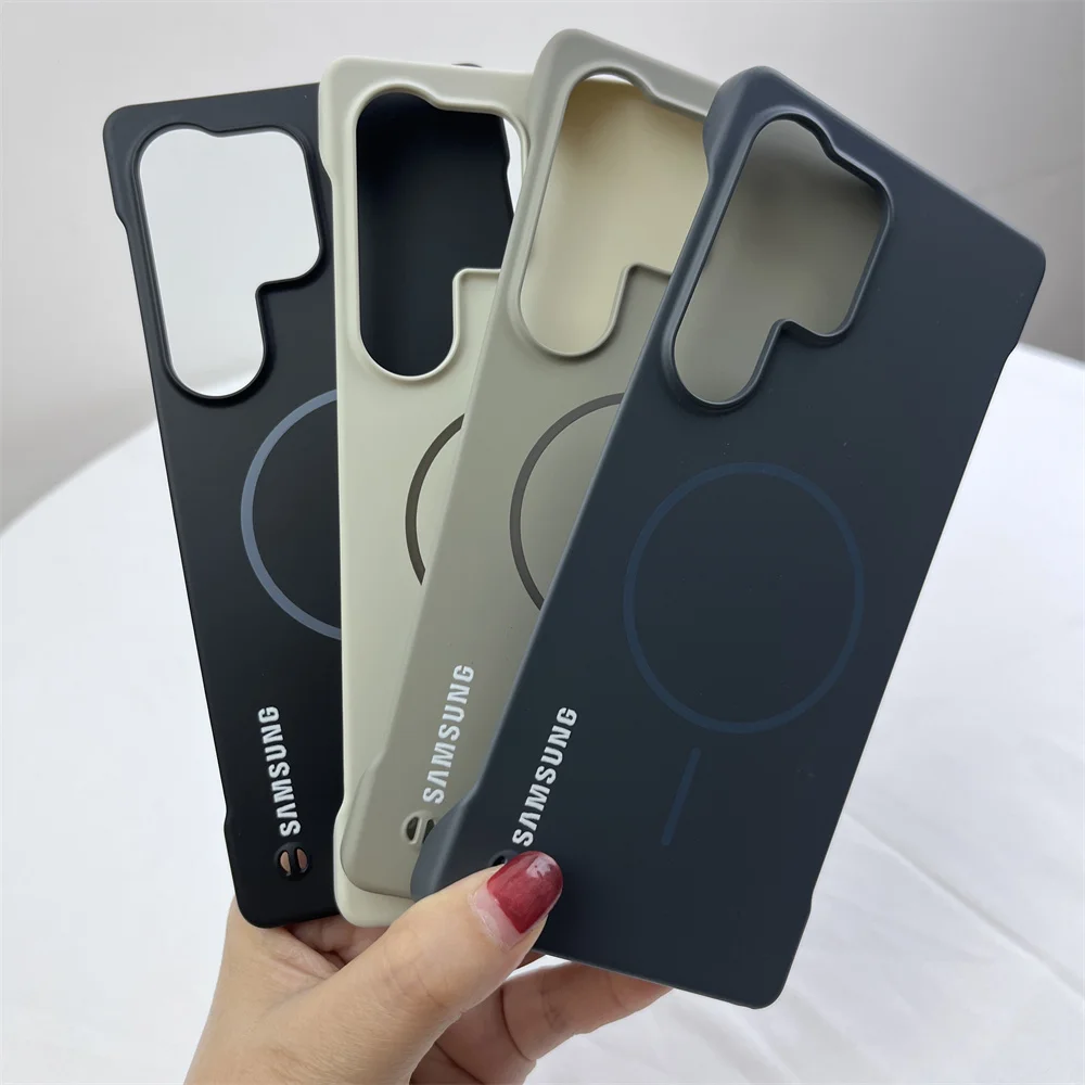 Slim Frameless Magnetic Phone Case with Wireless Charging Support