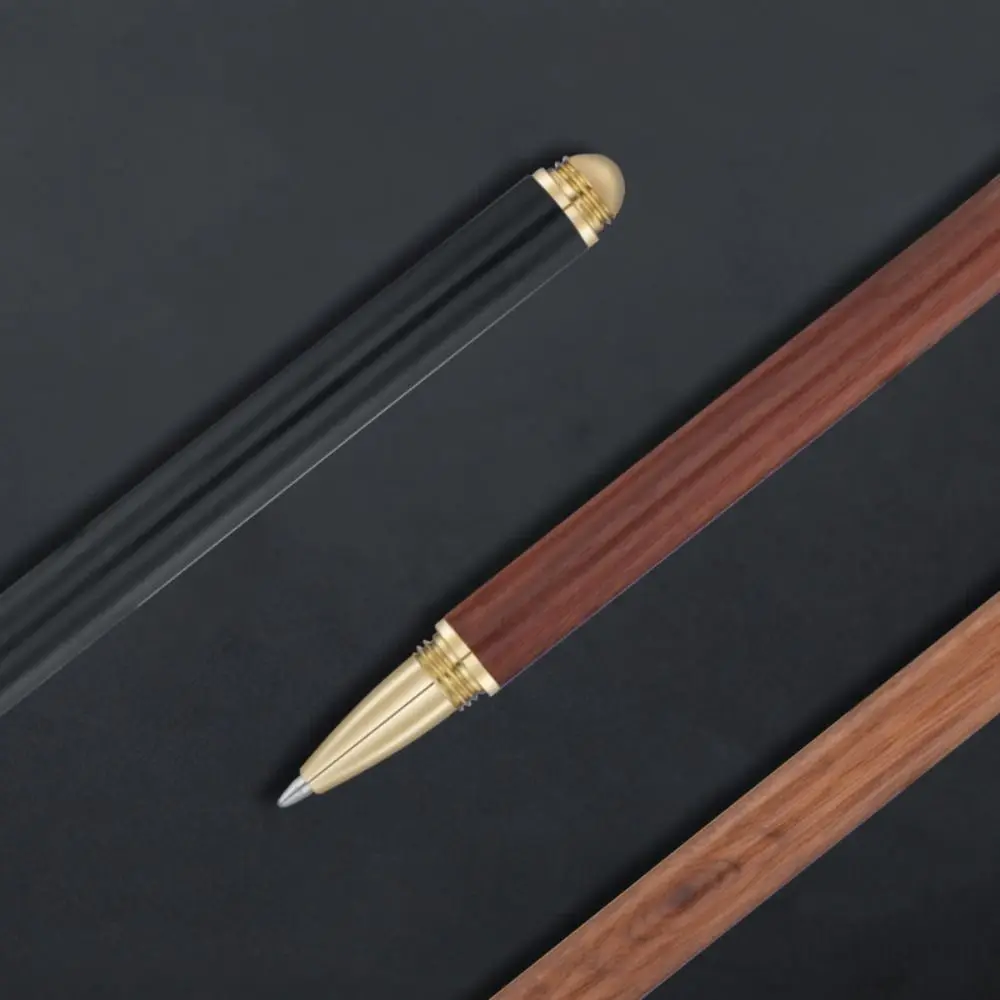 Hochwertige Holz körper Kugelschreiber Messing Business Füll federhalter Studenten Geschenk Gel Stift Schule Bürobedarf – Detail 19