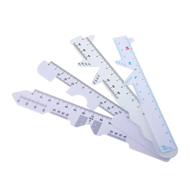 1/4pcs PD Ruler Measure Optical Vernier PD Ruler Pupil Distance Meter Eye Ophthalmic Tool Eye Occluder for Vision Test Care eye occluder tool