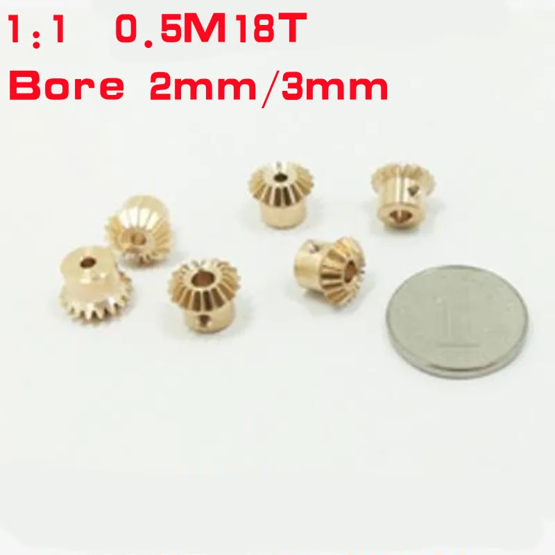 brass Straight bevel gear 90&deg; degree drives gear Bore 2mm 3mm 4mm 2pcs/lot, transmission gear
