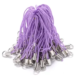 Vibrant Polyester Cord with Jump Ring Lanyard for DIY Keychain and Craft Projects (50/100pcs) (9)