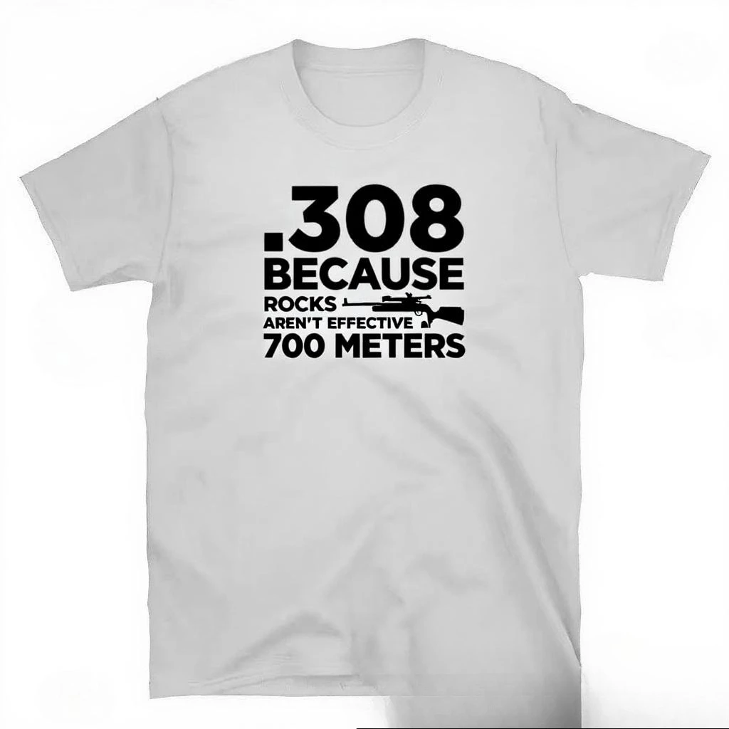 Funny Gun Owner Pro Second Amendment Rights 308 Because Rocks T-shirt  Aesthetic Tee Shirts Chic Simple Trendy Tshirts T Shirt - AliExpress, image size:1024x1024