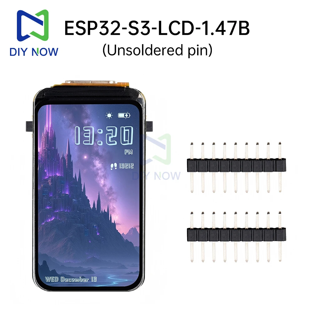 High-Performance ESP32-S3 IoT Development Board with 1.47-Inch IPS LCD and Wireless Connectivity