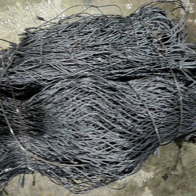 Black Stainless Steel Rope Mesh Woven or Ferrule 2.0 MM Wire