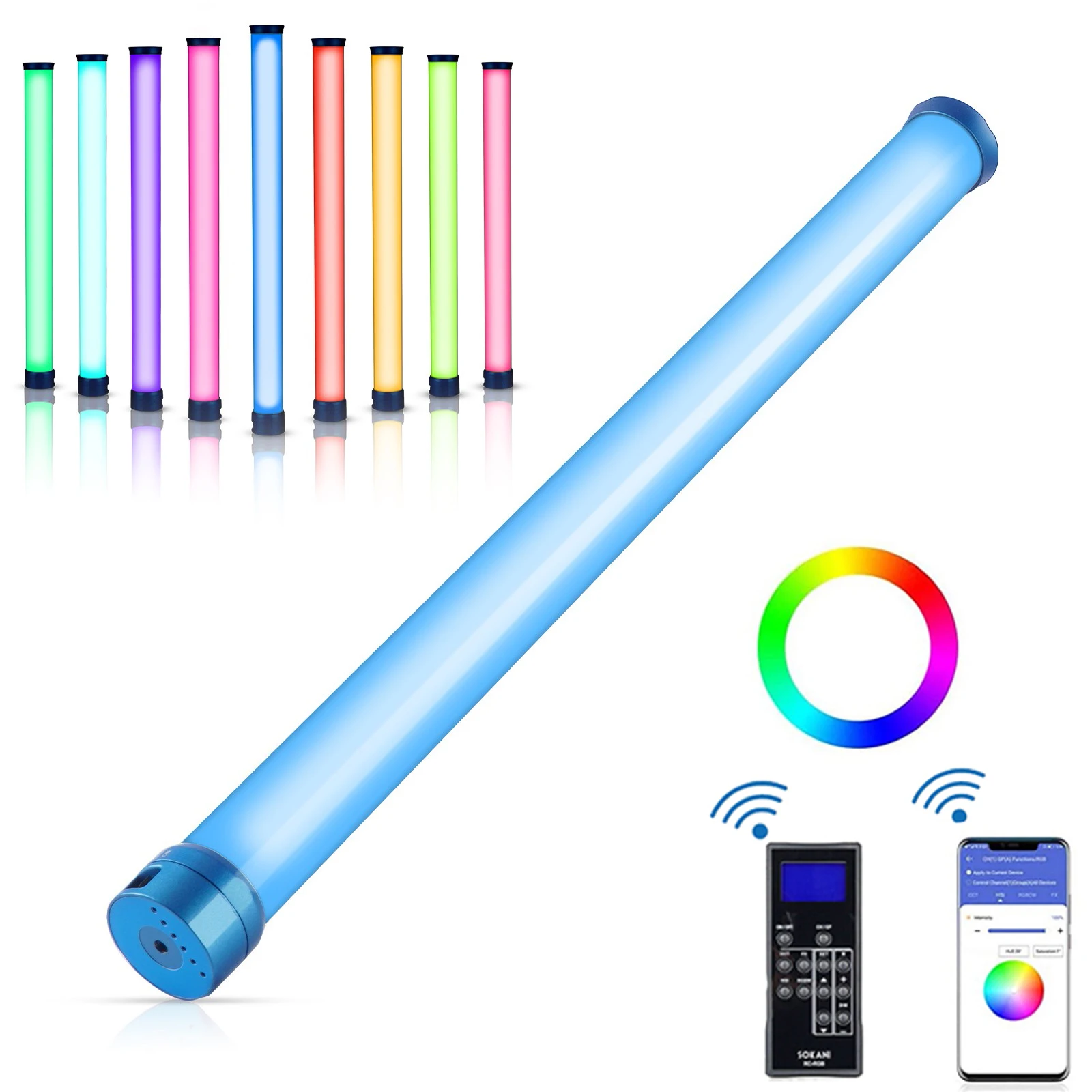 Sokani RGB 다채로운 램프 LED 비디오 조명, 휴대용 조명 스틱, 사진 조명, RGB 튜브 라이트, 사진 스튜디오, 비디오용, 25W, X25