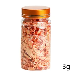 Luxurious Metallic Foil Flakes for Craft, Art, and Jewelry Design (Rose Gold)