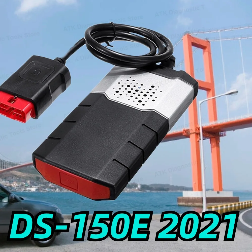 

Diagnostic tool DS-150e auto-coms 2021.11 Del-phis 2021.10b with keygen OBD2 Compatible with Bluetooth 21 relays Support BMW
