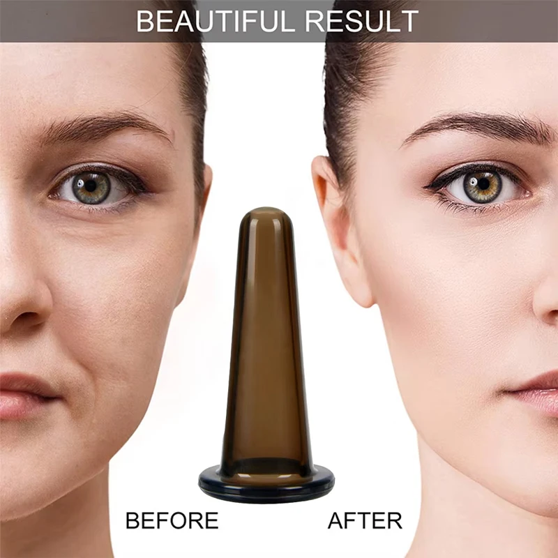 Silica Massage Body Cups Face Lift Suction Cup Anti Cellulite Vacuum Cupping Cans Back Massager Jars Chinese Physiotherapy Kit vacuum cupping sets