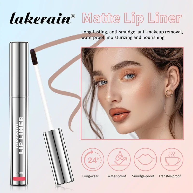 Peel Off Lip Liner Tattoo Lipgloss Waterproof Anti-smudge Long Lasting Matte Lip Tint Tear-off Lips Stain Contour Cosmetic