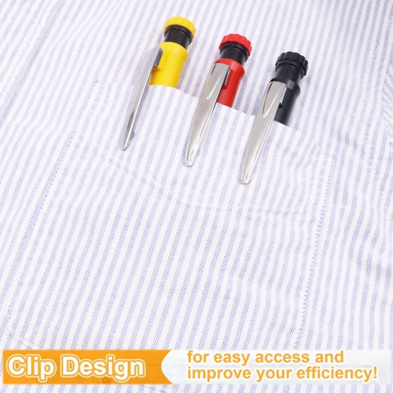 목공 건축용 샤프너 포함 기계식 연필, 긴 머리 목수 연필, 편지지, 2.8mm, 3 개/세트