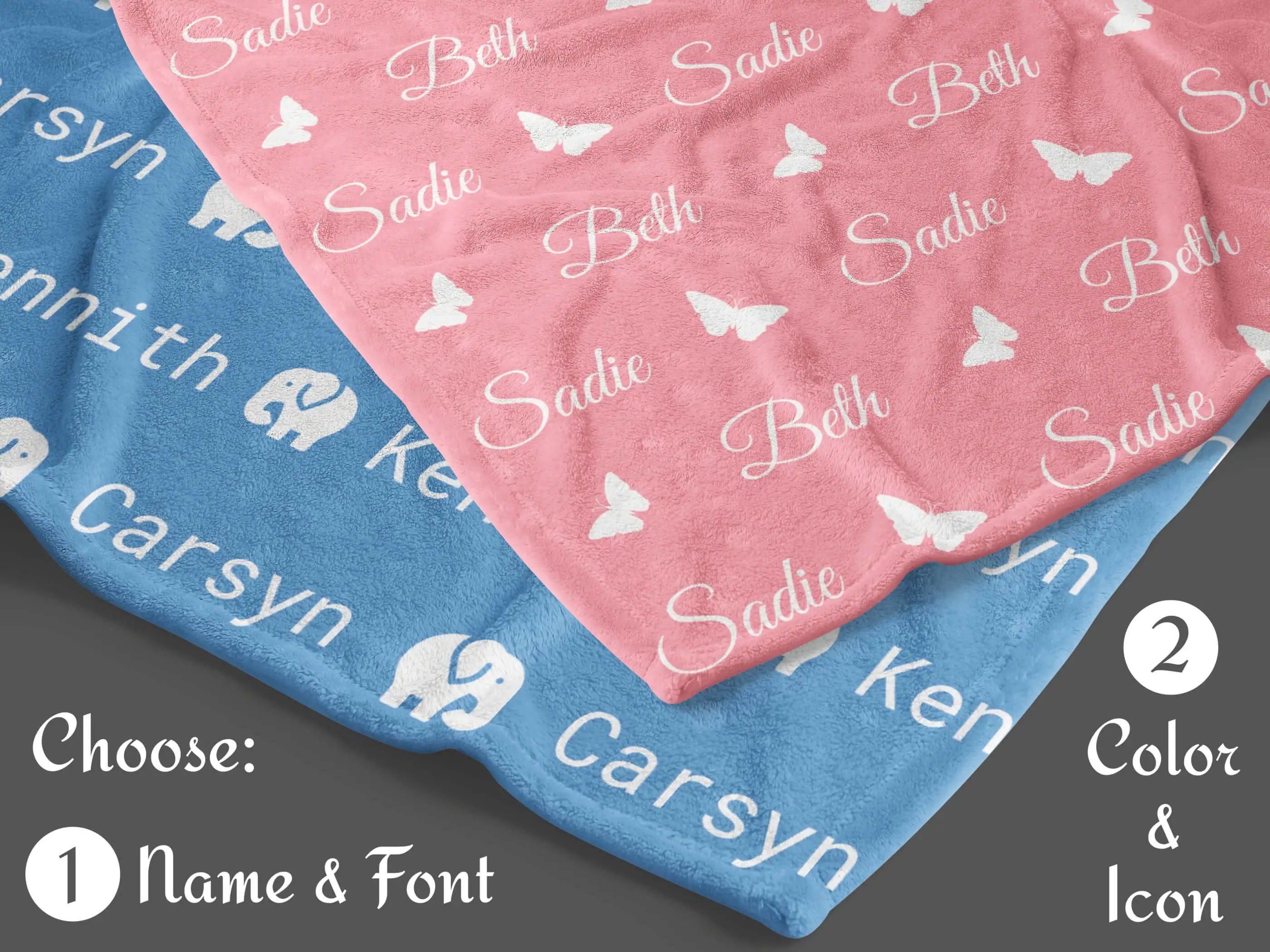 Kids Adults 36 Colors Personalized Name Flannel Blanket For Girls And Boys Customized Baby Blankets Letter Fleece Birthday Gift