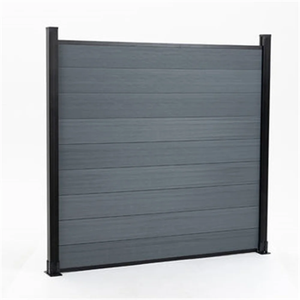 High Quality Light Grey No Maintenance Required Water Resistant Artificial Wpc Fence composite wood Plastic Panel