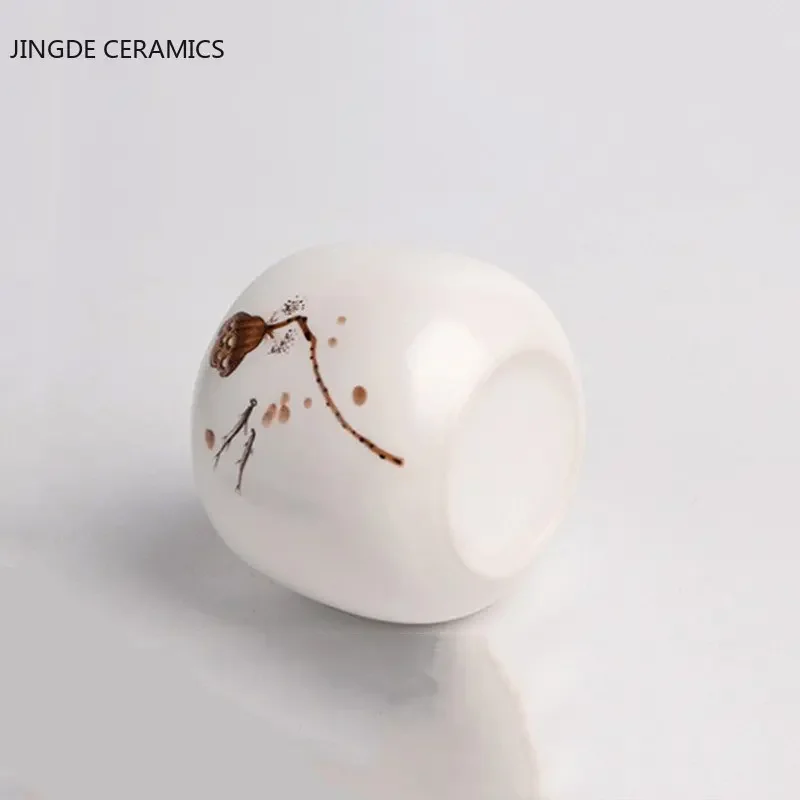 Tea Tin Box Tea Canister Mini Ceramics Tea Caddy Tieguanyin Tea Storage Tank Travel Portable Sealed Jar Coffee Container
