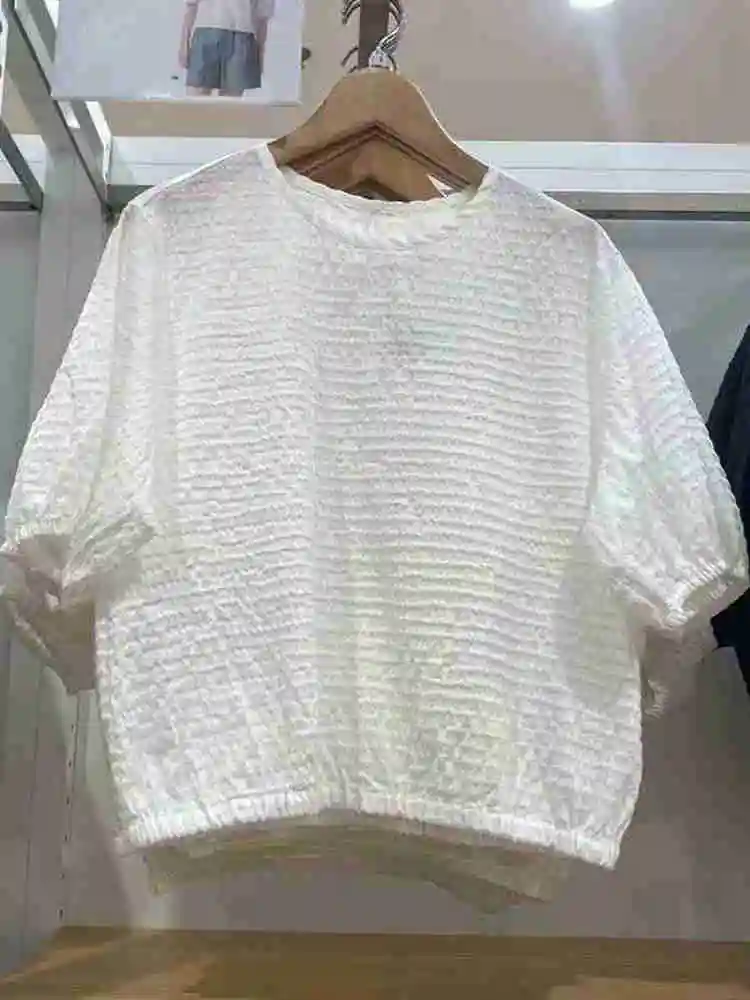 Summer Set Women's Bubble Gown Umbrella Skirt f-length irt Plaid ort-sved Casual Sle round Ne Regular Length