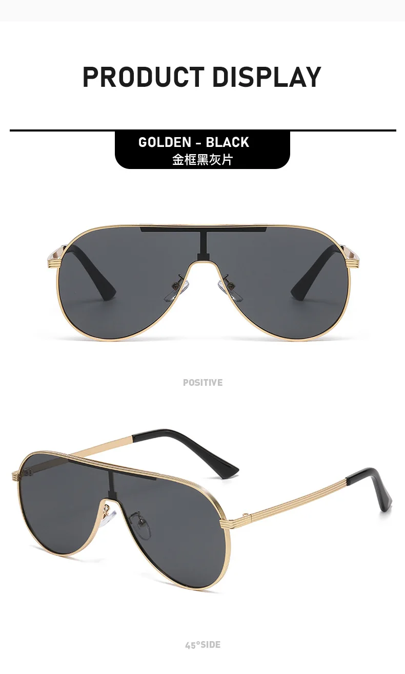 Neue Modische Piloten-Modell Sonnenbrille - Metallrahmen - UV-Schutz Fahrer-Sonnenbrille 2524 – Detail 9