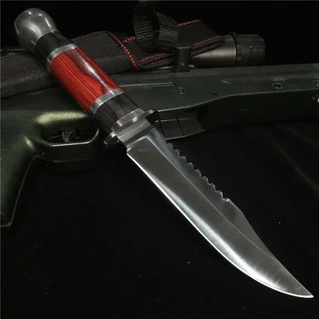 Sharp Sword, Stainless Steel Knife, Outdoor Camping Hunting Knife, with Nylon Knife Cover 2