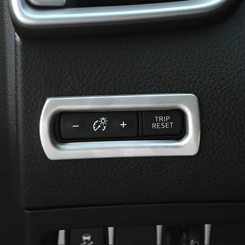 

BJMYCYY Stainless steel decoration frame for automobile headlamp Switch button For Nissan Qashqai J11 2016-2018