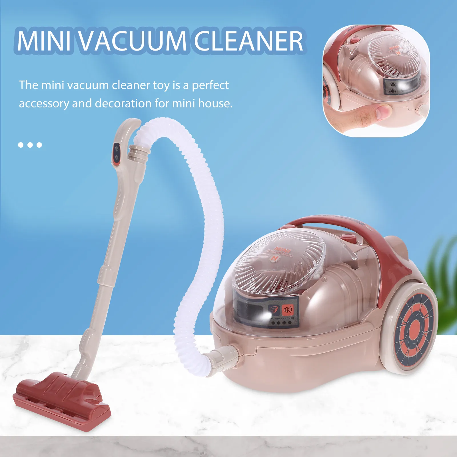 미니 전기 진공청소기 역할놀이 시뮬레이션 가전제품 인터랙티브 조기 교육용 어린이 역할놀이 집