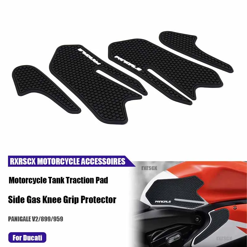 Motorcycle Anti-skid Side Tank Sticker Waterproof Pad Side Airbag Knee Guard For Ducati PANIGALE V2/899/959