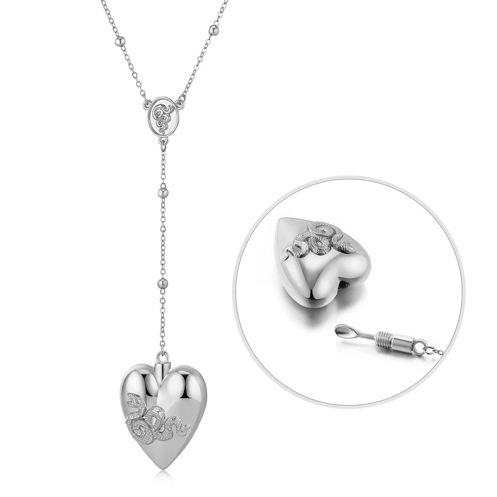 High Quality Lana Del Rey Heart Necklace Classic Luxurious Exquisite 3-Color Stainless Steel Multifunction Pendant