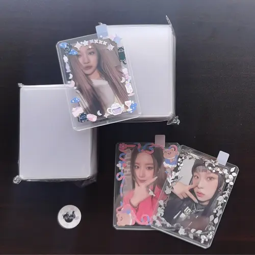 Utalo 1 ~ 50 Pcs 35PT Protective Toploader Super Clear KPOP Photocard Sleeves Card Trading Supply Double-sided Film Cardholder - Image 5