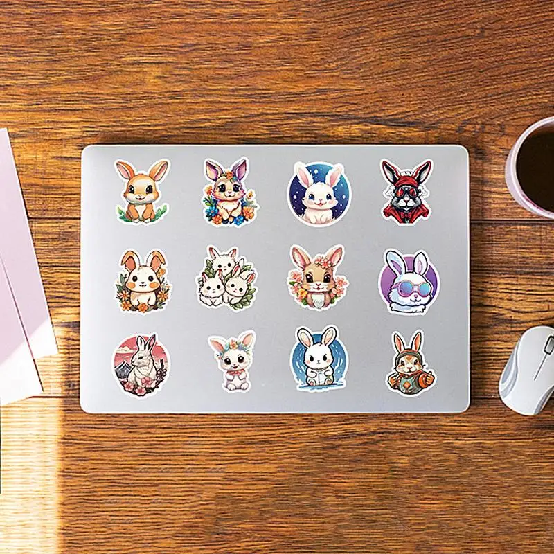 Creative Easter Bunny Waterproof Sticker Pack