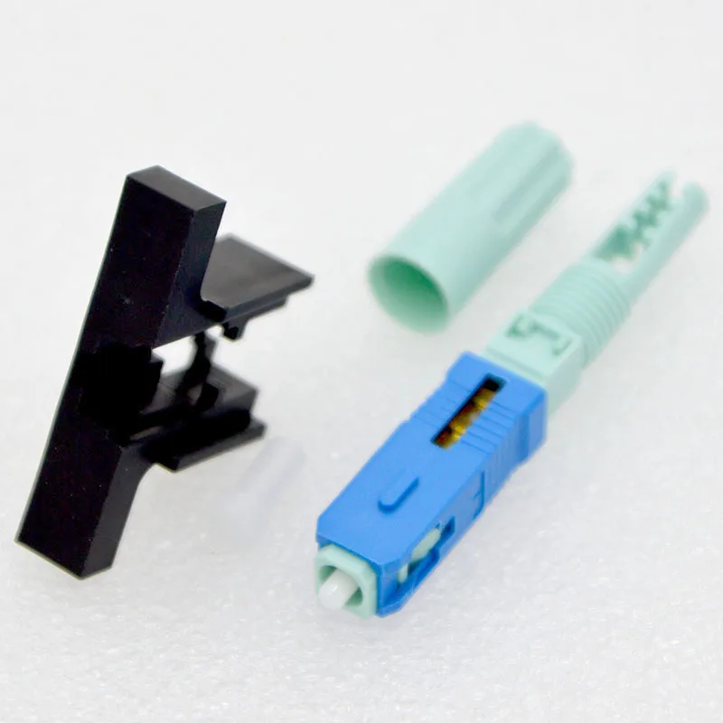 100pcs FTTH Optic Fiber Quick Connector Adapter Single Mode SC/UPC/APC Fast Connector With Cold Tool  Special Wholesale
