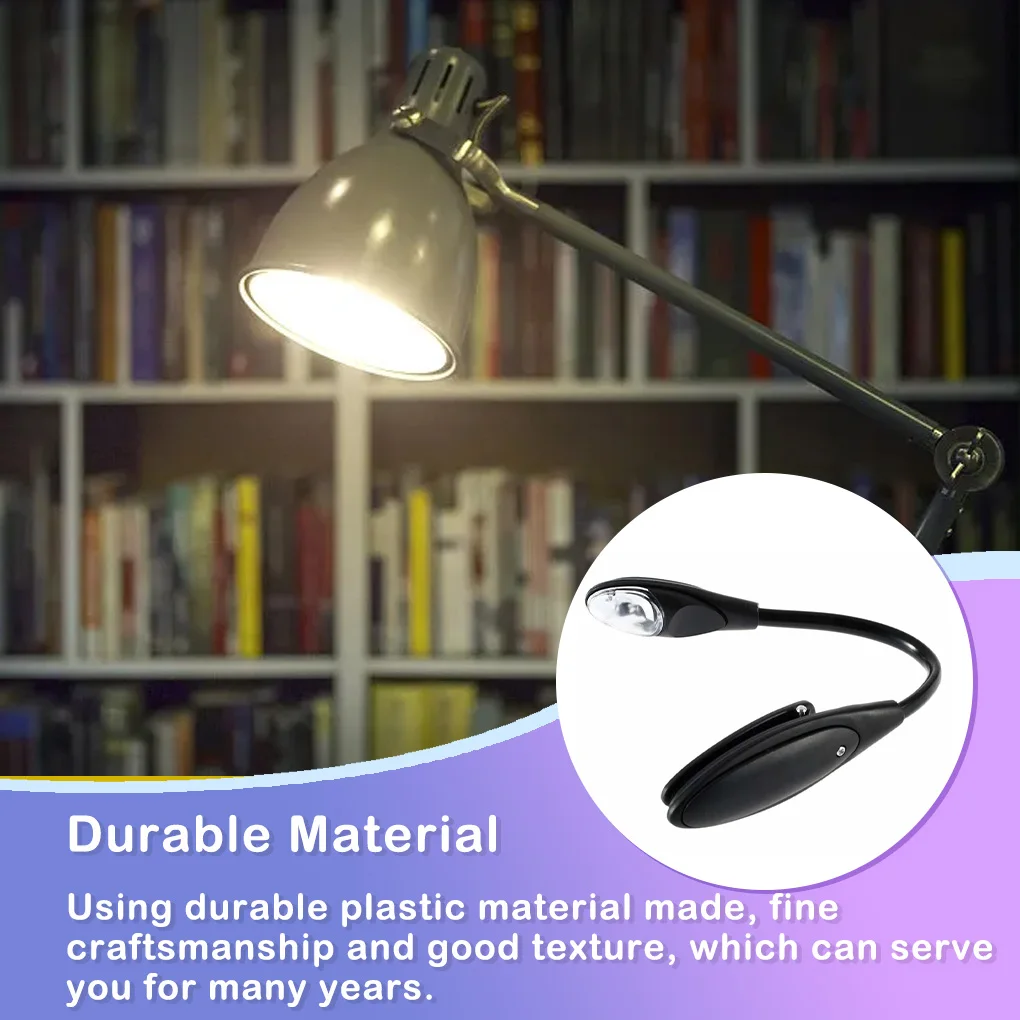 

Reading Light in Bed Mini Flexible Powerful LED Night Lamp Adjustable Eye Decorative Lighting Household Study Travel
