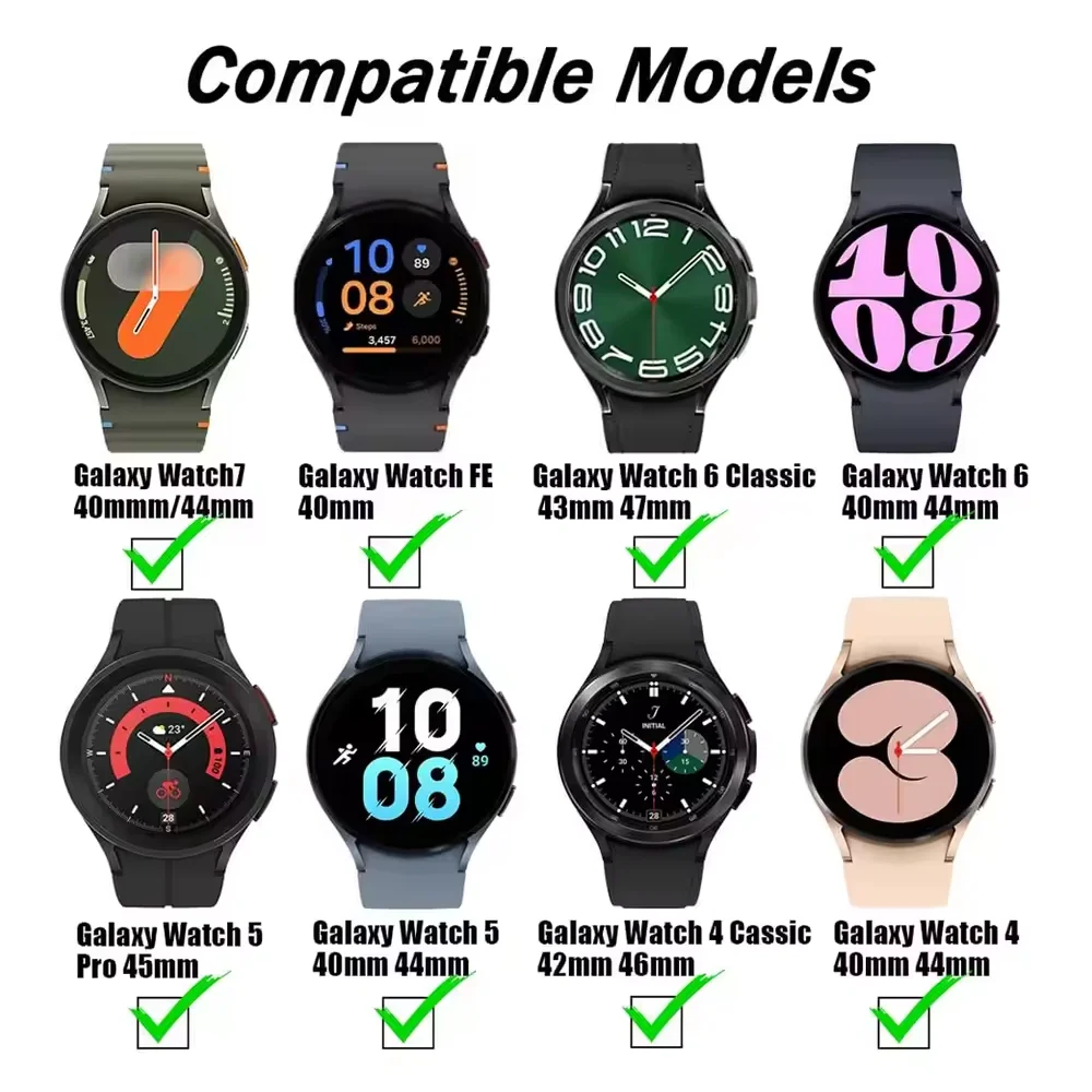 Universal Silicone Smartwatch Bracelet, 20mm/22mm Adjustable Strap