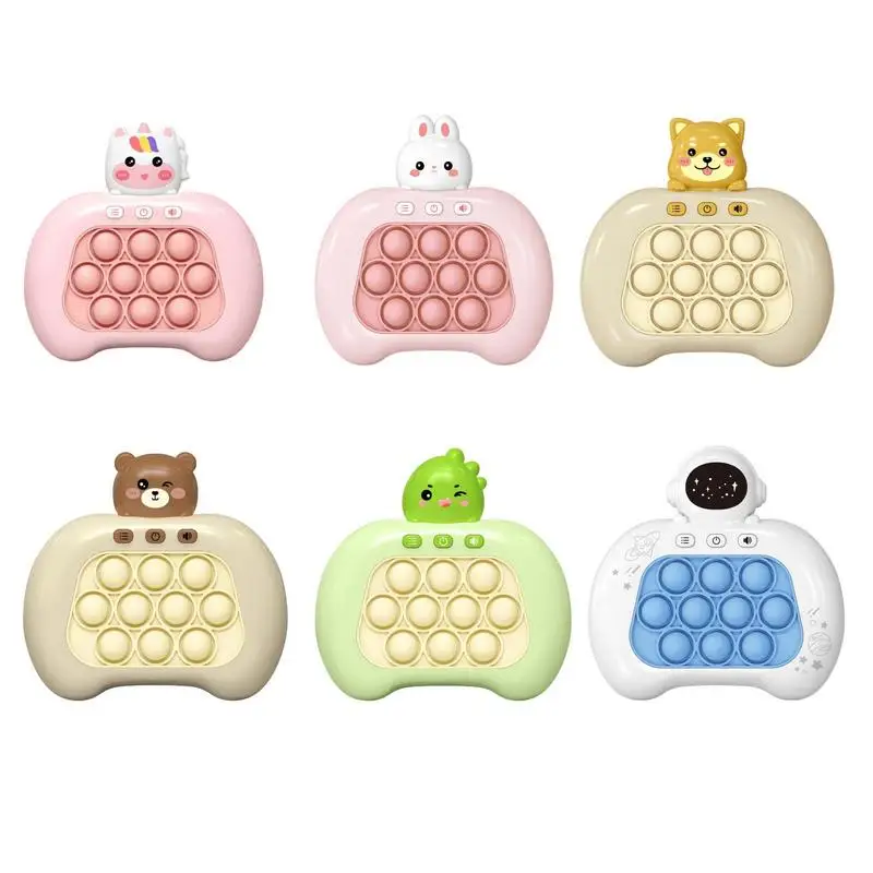 

Quick Push Game Light Up Quick Push Bubble Toy Press Fidget Sensory Toy Bubble Pop Game Boys Girls Pop Game