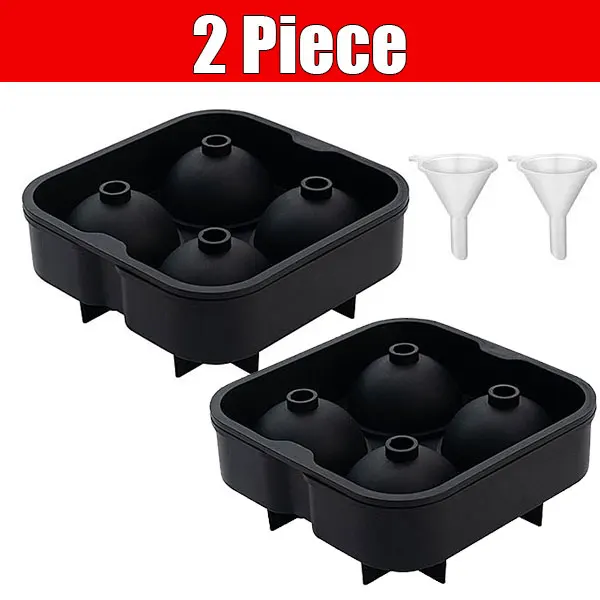 Premium Large Sphere Ice Cube Maker - Easy Fill & Release, Leak-Free Design