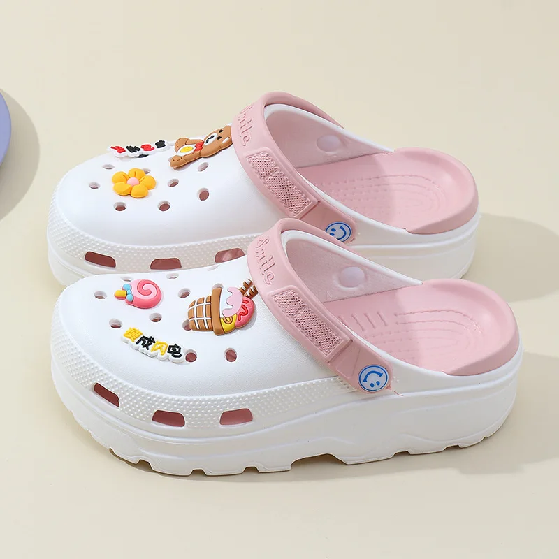 EVA Women Summer Sandals Thick Bottom Home Slides Women Clogs Soft Dry Wedges Platform Garden Shoes Beach Sandals Home Slippers 4