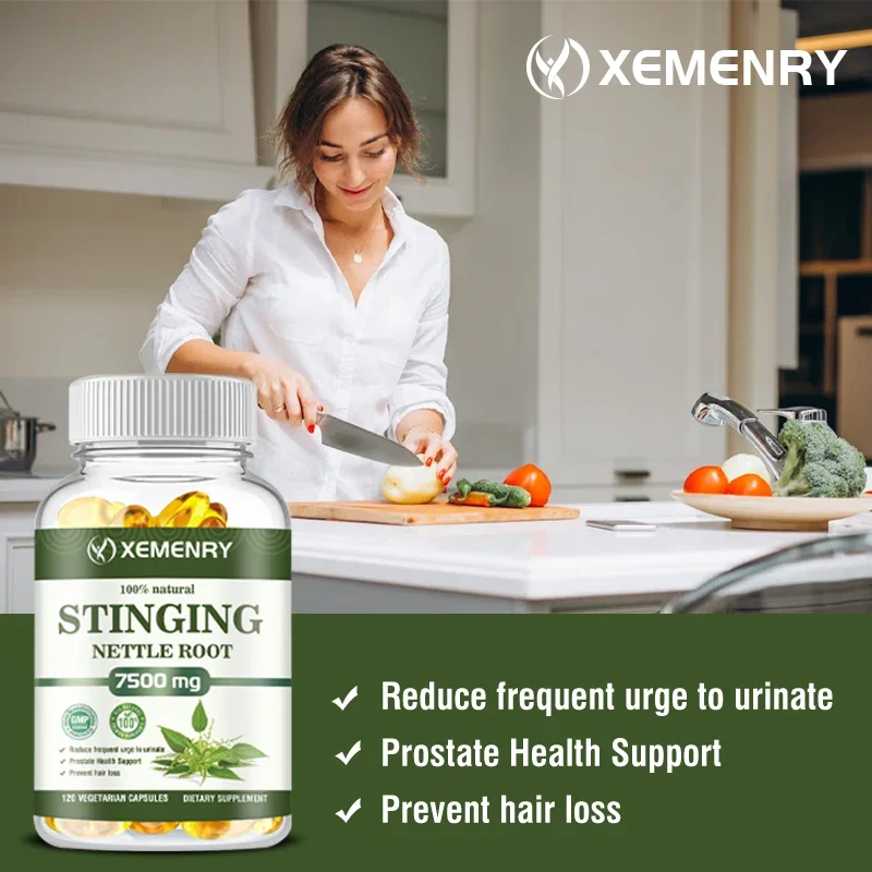 Nettle Root Extract 7500 mg Supplement Men Vegan Friendly Non-GMO Gluten Free