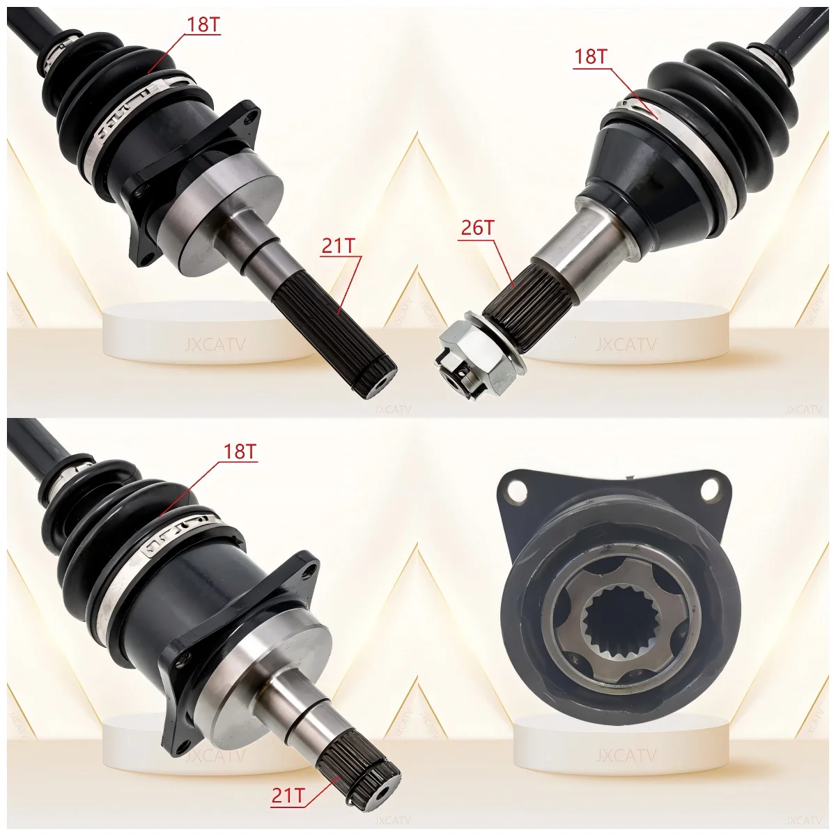 Front CV JOINT Plunging Joint KIT For Can-Am Outlander Max 400 500 650 800R & Renegade 500 800 705400514 705400513 705500560