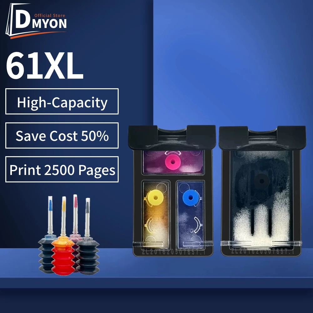 DMYON 61XL Compatible for HP Deskjet 1510 2000 2050 2050A 3000 Envy 5530 4500 4630 Printer for HP HP 61 XL hp61 Ink Cartridge