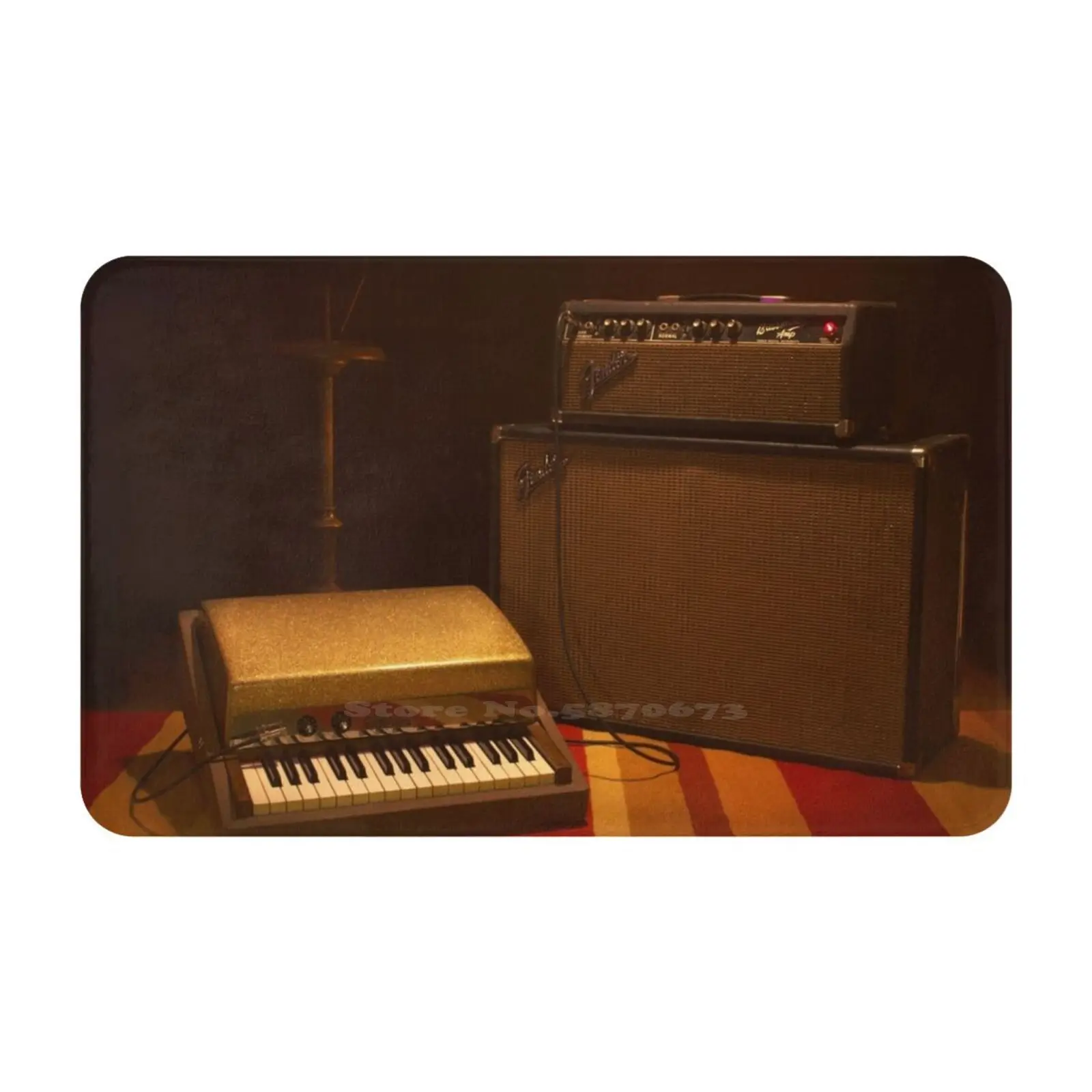 Rhodes Piano Bass And Bassman Amplificatore Comodo Tappetino Per Porta Tappeto Tappeto Pad Per Piedi Rhodes Piano Bass Bassman Amplificatore Vintage