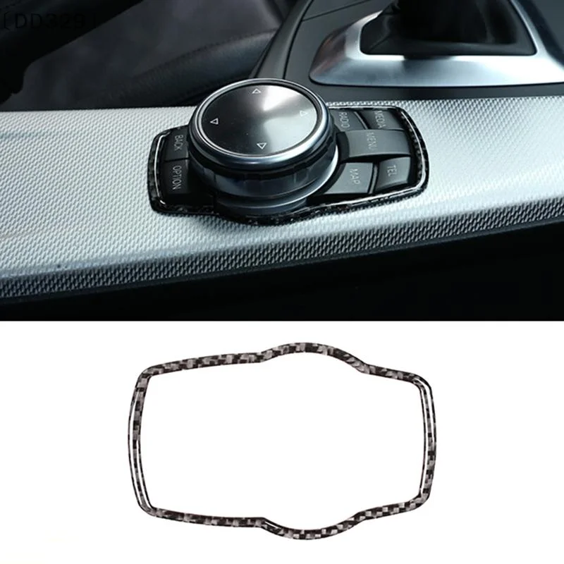 〔DD329〕Car Accessories Car Multimedia Buttons Cover Molding Trim Interior For 1 3 4 5 7 Series X1 X3 X4 X5 X6 E81 E87 F30