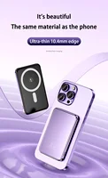 50000mAh Ultra Slim Power Bank Mac Fast Charge Auxiliary Battery Magnetic Magnet Wireless Charging For IPhone Samsung Xiaomi 2