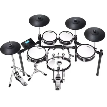 Entry-level Electronic Drum Kit with Premium Module, 5-piece Drum Set, Heavy-duty Stand