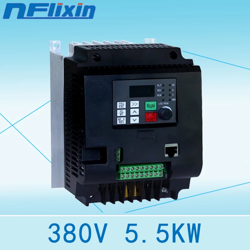 

2.2KW 380V 3 Phase Input and Output 3HP VFD Variable Frequency Drive Converter Controller for Motor Fan Speed Control Inverter