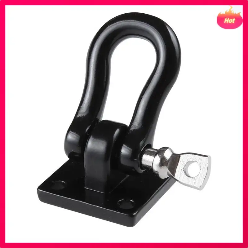 AYHF 8Pcs Trailer Towing Buckle Tow Hooks Metal Climbing Trailer Shackles For 1/10 RC Car Truck Climbing Car (Black)
