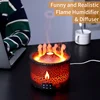 Volcanic Flame Air Humidifier Essential Oil Aromatherapy Machine Suitable For Home Rooms Jellyfish Mist Fumigation Steamer 1