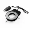 RF4 Microscope Adjustable 144 LED Lighting Industrial Binocular Stereoscopic Lens Magnifying Glass Ring Light Source 3